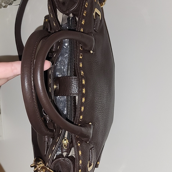 Michael Kors brown Hamilton soft leather satchel/convertable bag, triple… - Picture 10 of 13